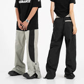 Hearujoy Baggy Sweatpants Men Vintage Oversize Joggers Pants Black Wide Leg Trousers Male Unisex Patchwork Harajuku Streetwear